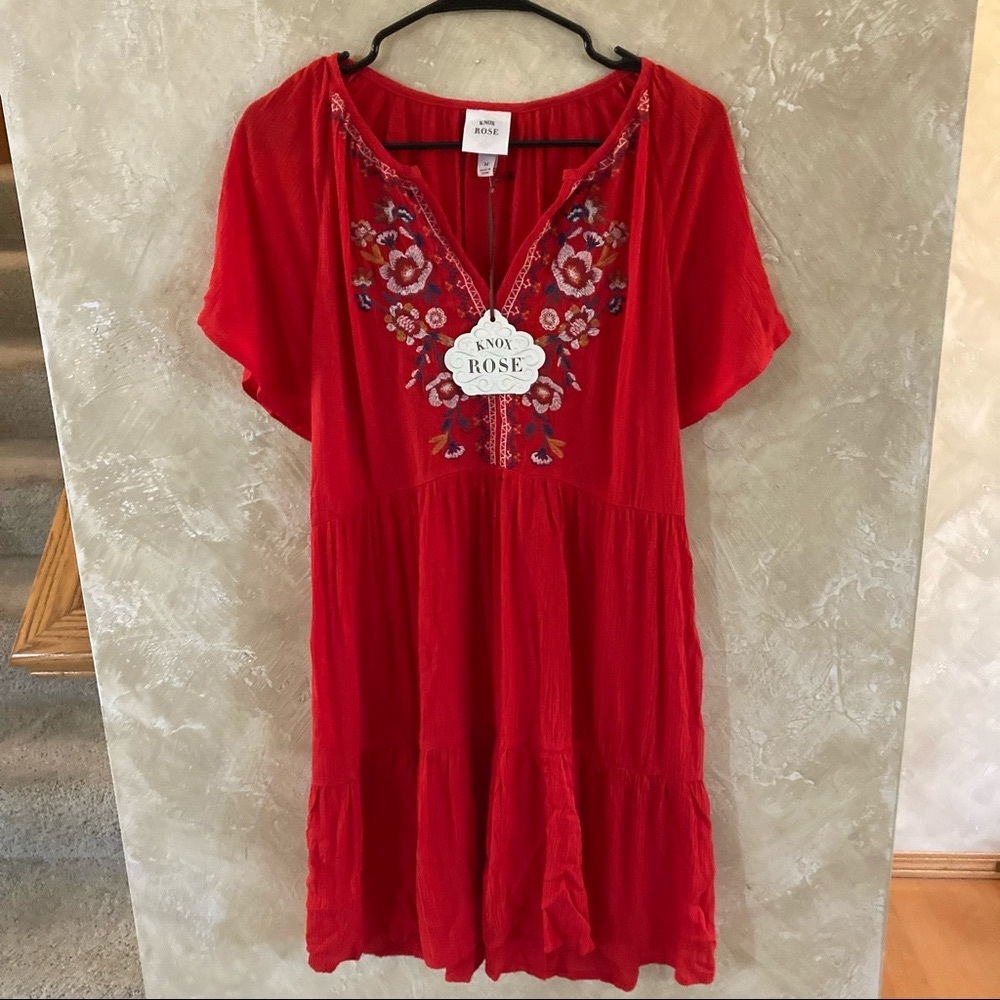 Knox Rose Embroidered Floral Dress